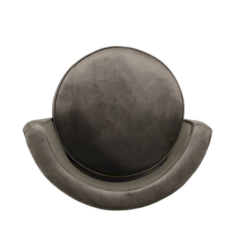 Cardan Modern Glam Round Open Back Velvet Swivel Club Chair by Christopher Knight Home - 26.25 L x 24.25 W x 28.50 H