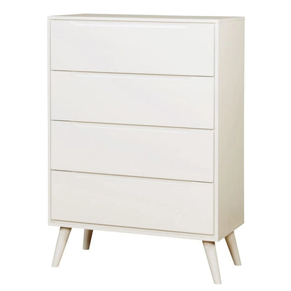 Fopp Mid-century Modern 4-Drawer Solid Wood Chest by Furniture of America