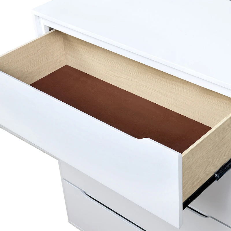 Fopp Mid-century Modern 4-Drawer Solid Wood Chest by Furniture of America