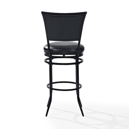Rachel Black Swivel Bar Stool - N/A