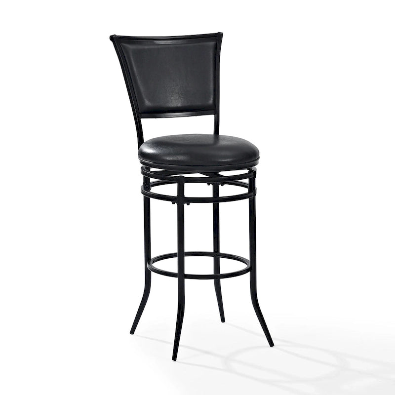 Rachel Black Swivel Bar Stool - N/A