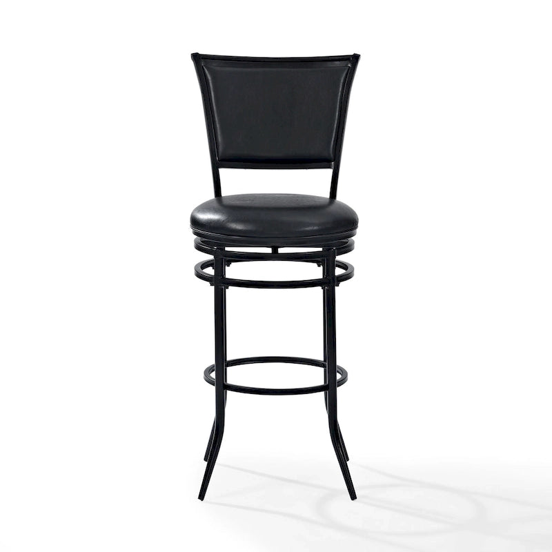 Rachel Black Swivel Bar Stool - N/A