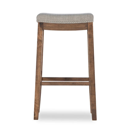 Linon Willamette Rustic 32-Inch Backless Bar Stool