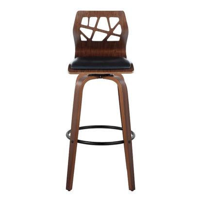 Carson Carrington Sala 30 Fixed-Height Bar Stool with Bent Wood Legs &amp; Round Footrest (Set of 2)