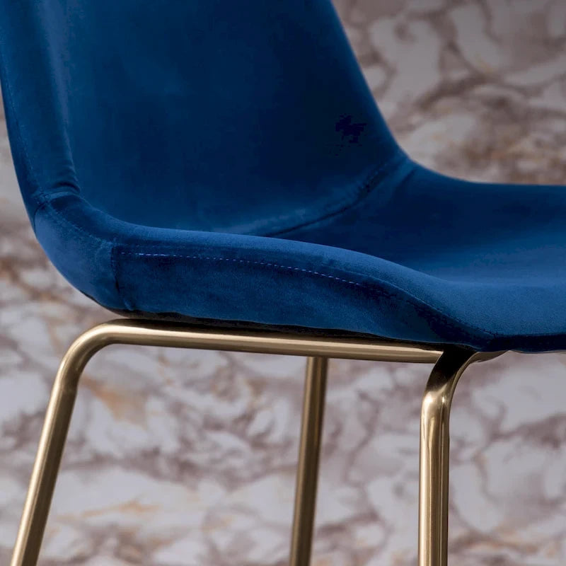 Roundhill Furniture Aufurr Modern Velvet 26.50 Counter Height Stool (Set of 2)