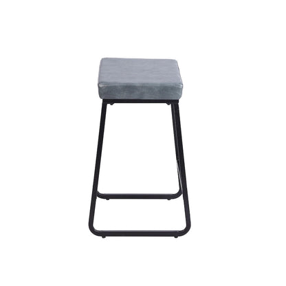Porthos Home Selma Counter Stools Set of 2, PU Leather, Iron Legs