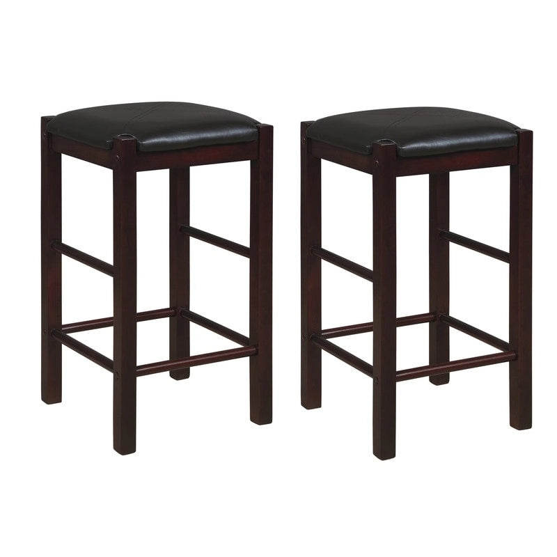 Speakeasy Backless 25-inch Counter Stools (Set of 2)