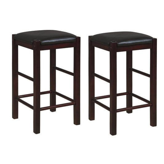 Speakeasy Backless 25-inch Counter Stools (Set of 2)