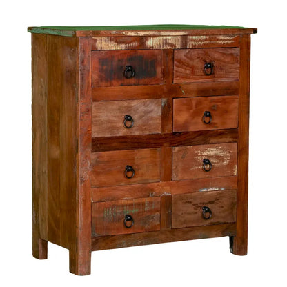 Maadze 32 Wide Reclaimed wood 8-Drawers Chest