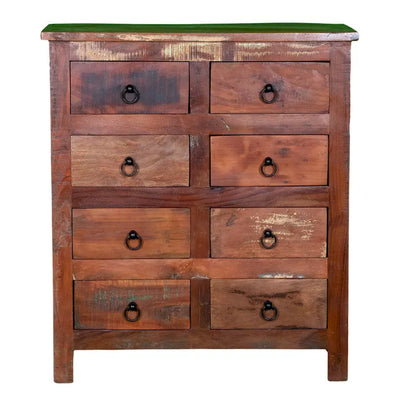 Maadze 32 Wide Reclaimed wood 8-Drawers Chest