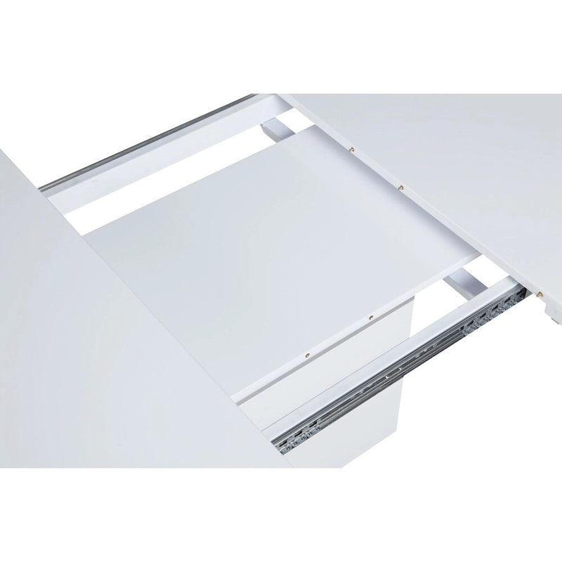 Somette Richard White and Stainless Steel 2-Piece Dining Set