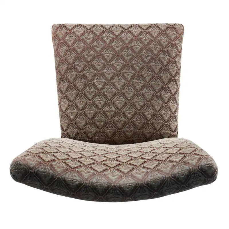 HomePop Modern Parson Blue/Chocolate Damask Diamo - N/A