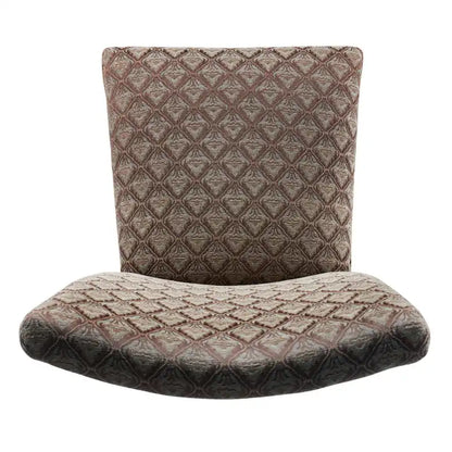 HomePop Modern Parson Blue/Chocolate Damask Diamo - N/A