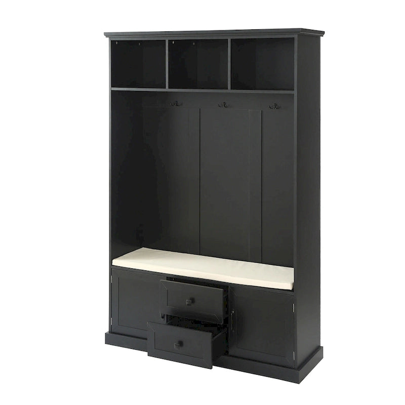 47.2Inch Hall Tree with 3 Hooks for Entrance