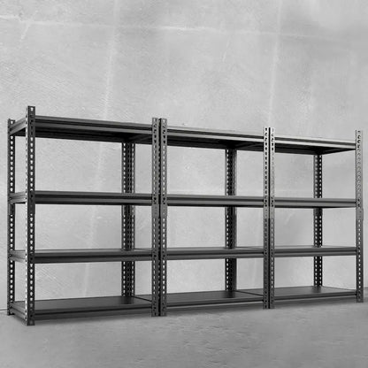 DoCred Metal Shelving Unit, Heavy Duty Garage Storage Rack, 3Pack