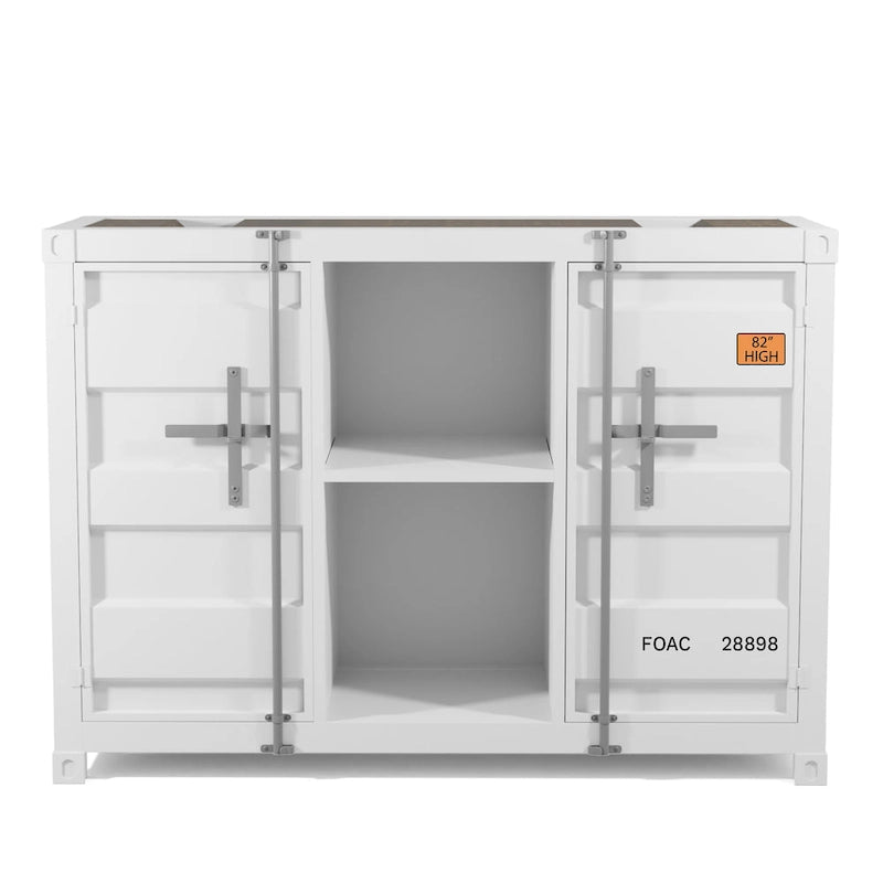 Kilcurry Industrial 46-inch Steel 6-Shelf Console Table by Furniture of America