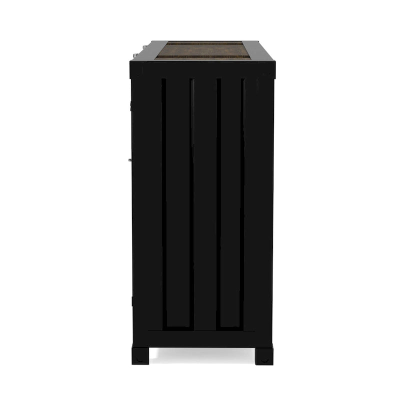 Kilcurry Industrial 46-inch Steel 6-Shelf Console Table by Furniture of America