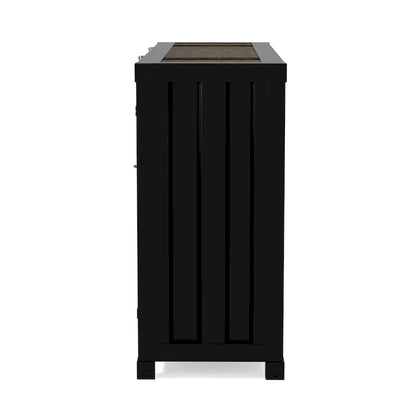 Kilcurry Industrial 46-inch Steel 6-Shelf Console Table by Furniture of America