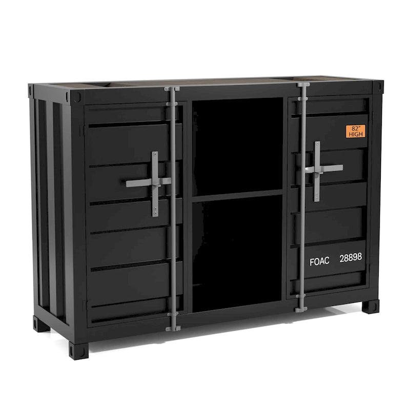 Kilcurry Industrial 46-inch Steel 6-Shelf Console Table by Furniture of America