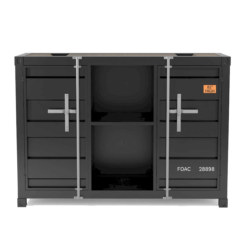 Kilcurry Industrial 46-inch Steel 6-Shelf Console Table by Furniture of America