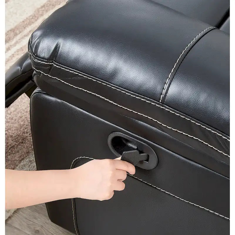 Bonded Leather Recliner Sofa