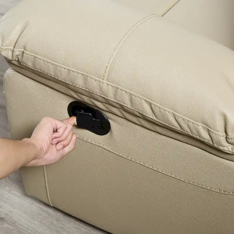 Bonded Leather Recliner Sofa