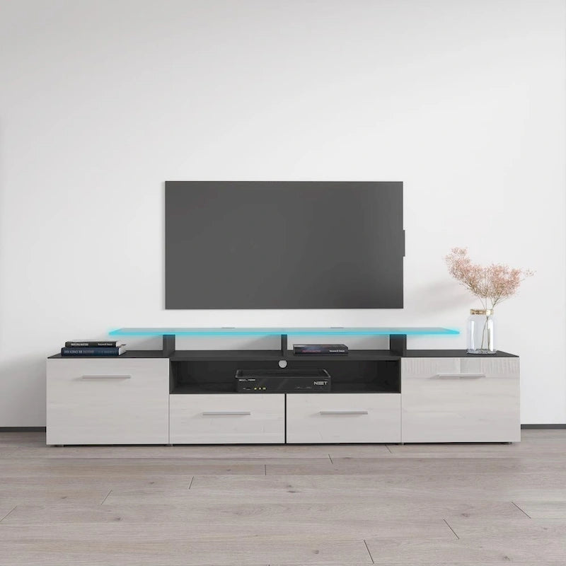 Evora Modern TV Stand with LED Light System