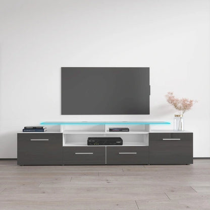 Evora Modern TV Stand with LED Light System