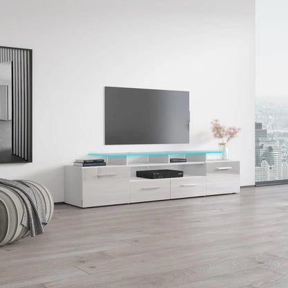 Evora Modern TV Stand with LED Light System