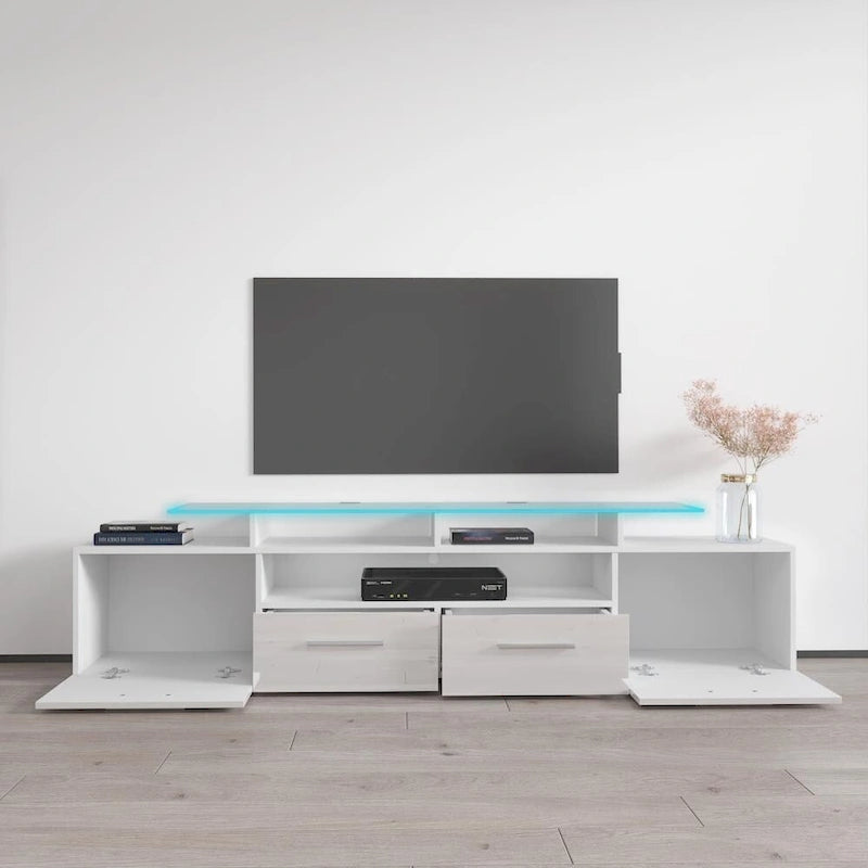 Evora Modern TV Stand with LED Light System