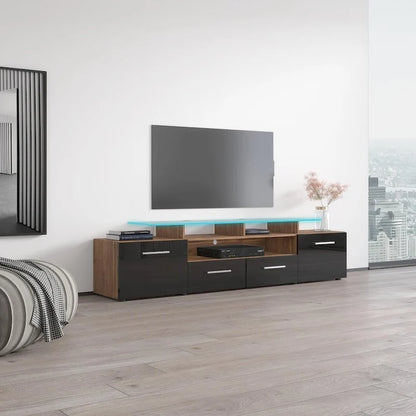 Evora Modern TV Stand with LED Light System