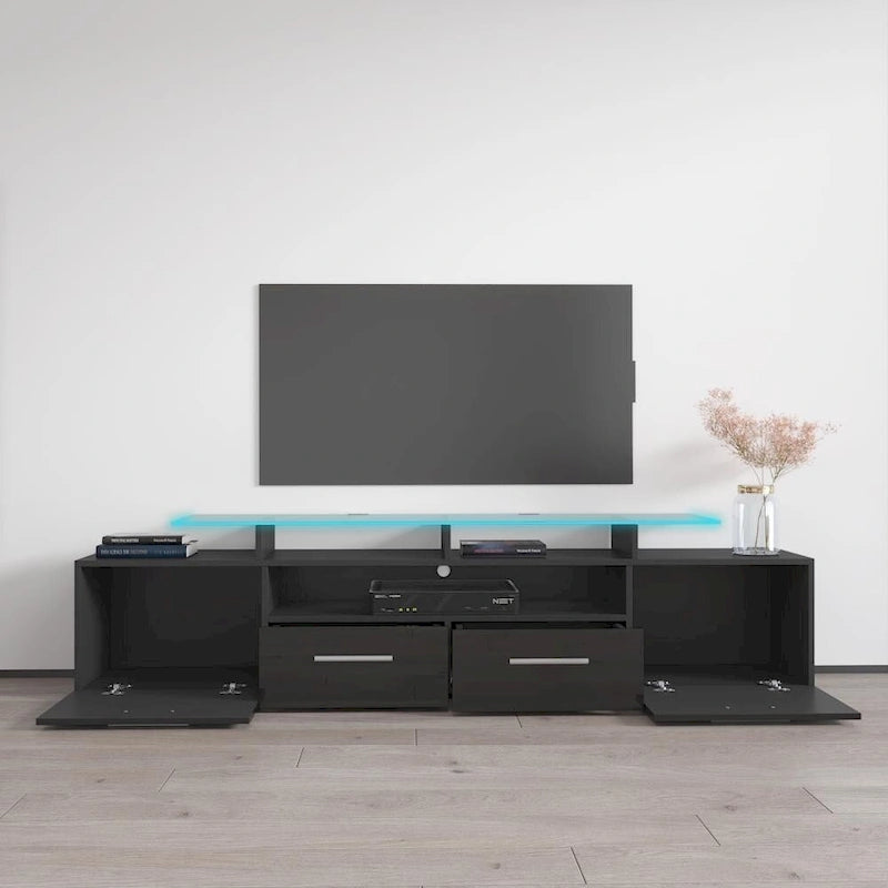Evora Modern TV Stand with LED Light System