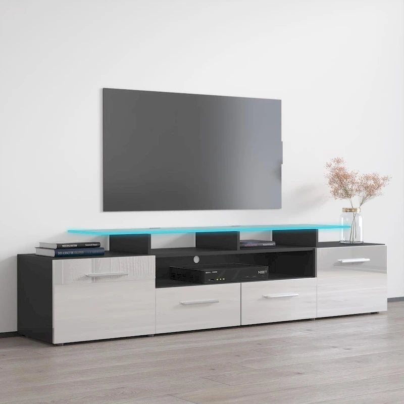 Evora Modern TV Stand with LED Light System