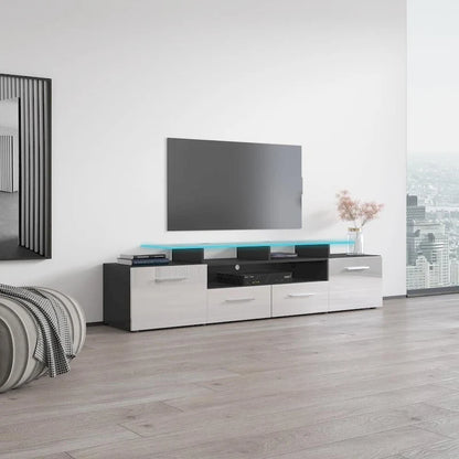 Evora Modern TV Stand with LED Light System