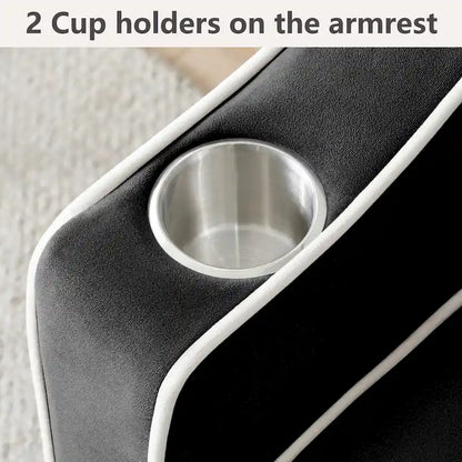 Velvet Convertible Single Sofa Chair Bed With Adjustable Backrest And Storage Pocket