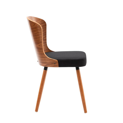 Porthos Home Karr Armless Dining Chairs Set of 2, Beech Wood Back &amp; Legs