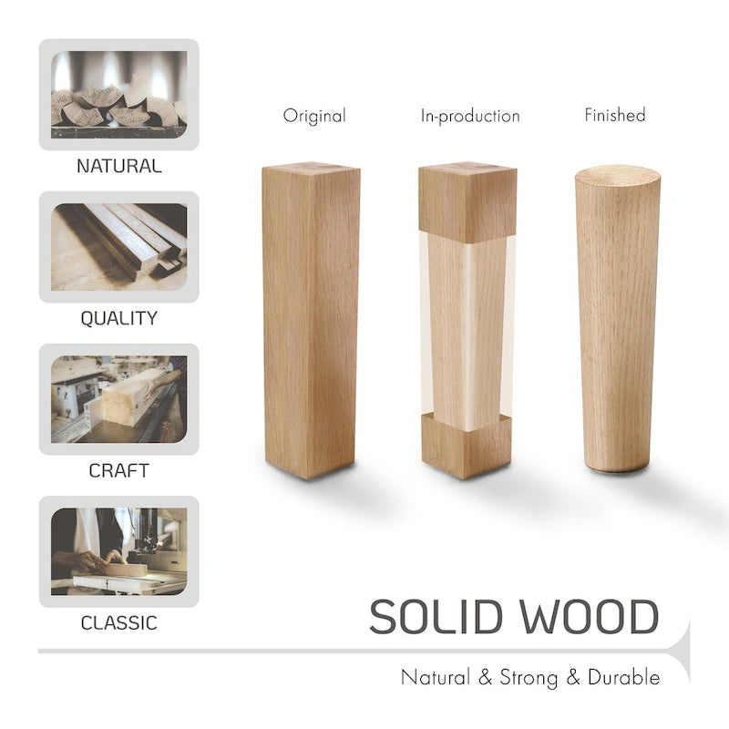 Porthos Home Karr Armless Dining Chairs Set of 2, Beech Wood Back &amp; Legs