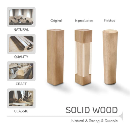 Porthos Home Karr Armless Dining Chairs Set of 2, Beech Wood Back &amp; Legs