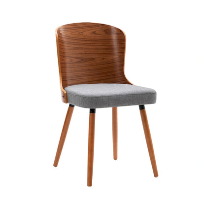 Porthos Home Karr Armless Dining Chairs Set of 2, Beech Wood Back &amp; Legs