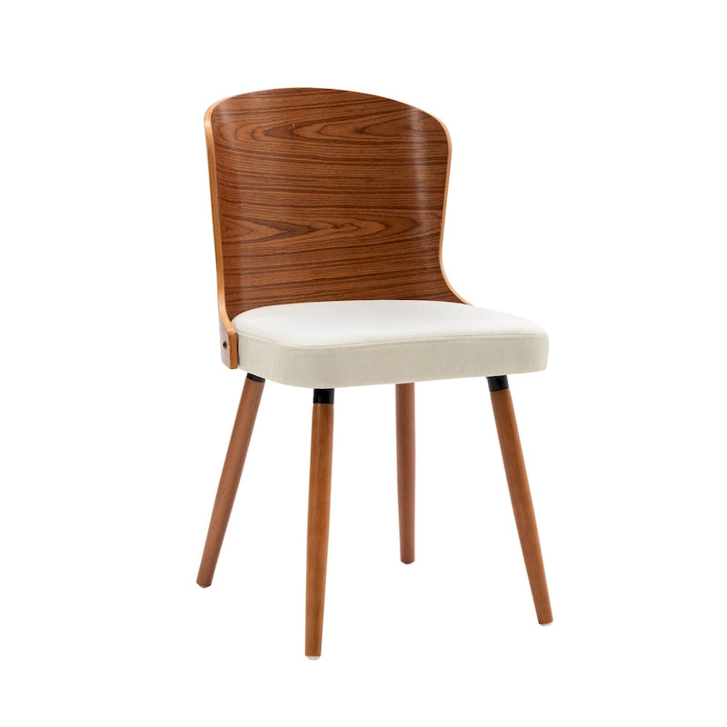 Porthos Home Karr Armless Dining Chairs Set of 2, Beech Wood Back &amp; Legs