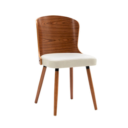 Porthos Home Karr Armless Dining Chairs Set of 2, Beech Wood Back &amp; Legs