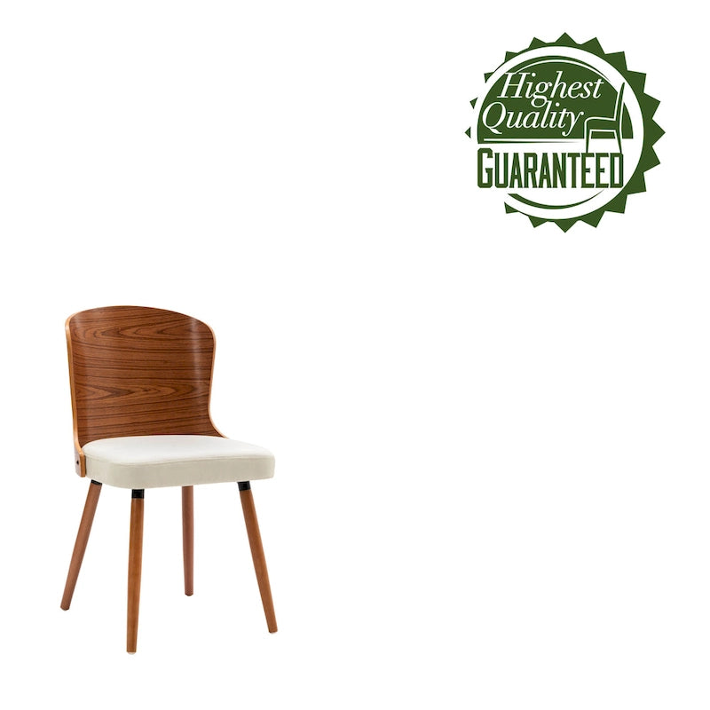 Porthos Home Karr Armless Dining Chairs Set of 2, Beech Wood Back &amp; Legs