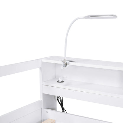 Twin XL Wood Daybed with 2 Trundles and USB Charging Design