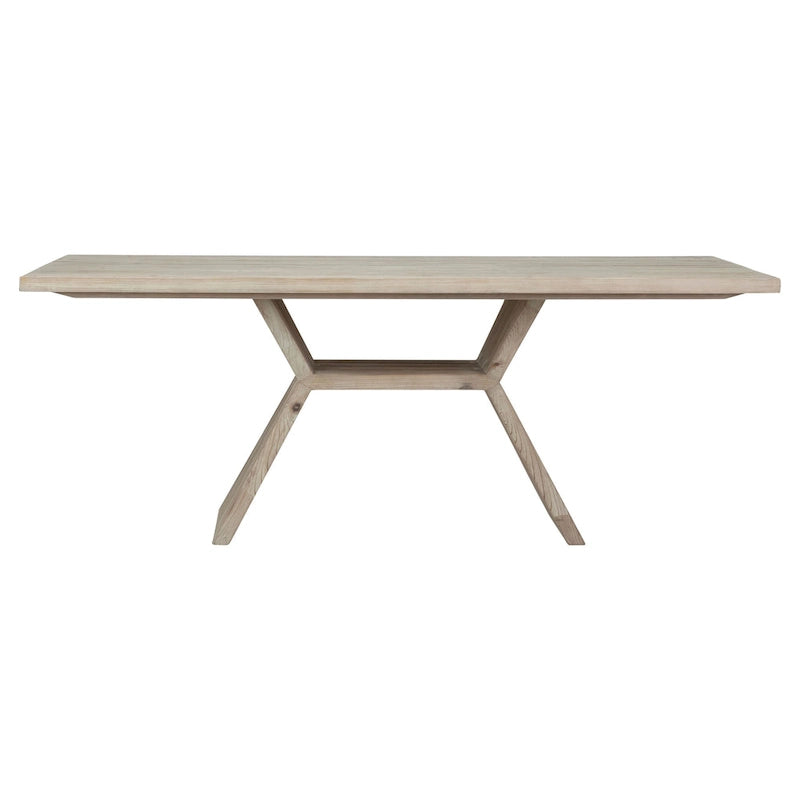 Hudson 79 Rectangular Reclaimed Pine Modern Honeycomb Pedestal Base Dining Table