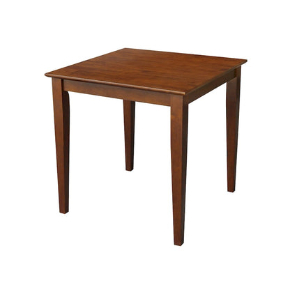 36 x 36 in. Solid Wood Dining Table with 4 Splatback Chairs - 5 Piece Set