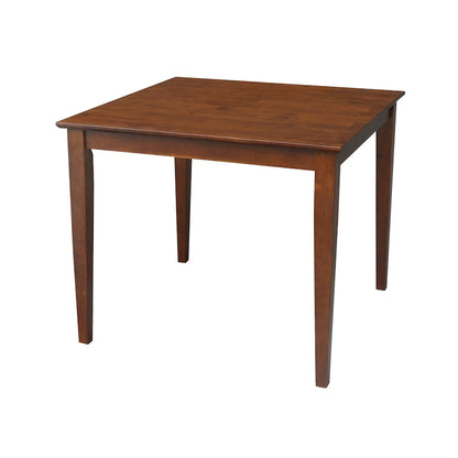 36 x 36 in. Solid Wood Dining Table with 4 Splatback Chairs - 5 Piece Set