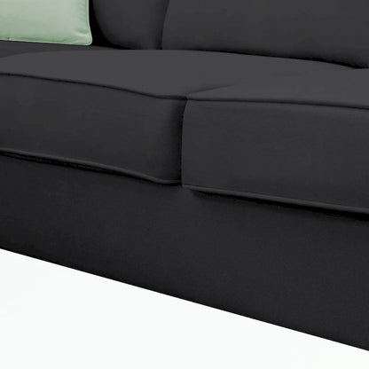 Modular Sectional Sofa with Ottoman and 3 Pillows