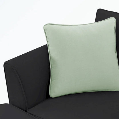 Modular Sectional Sofa with Ottoman and 3 Pillows