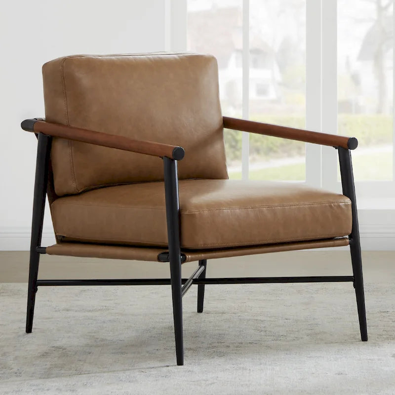 Vincent Mid Century Modern Upholstered Accent Chair
