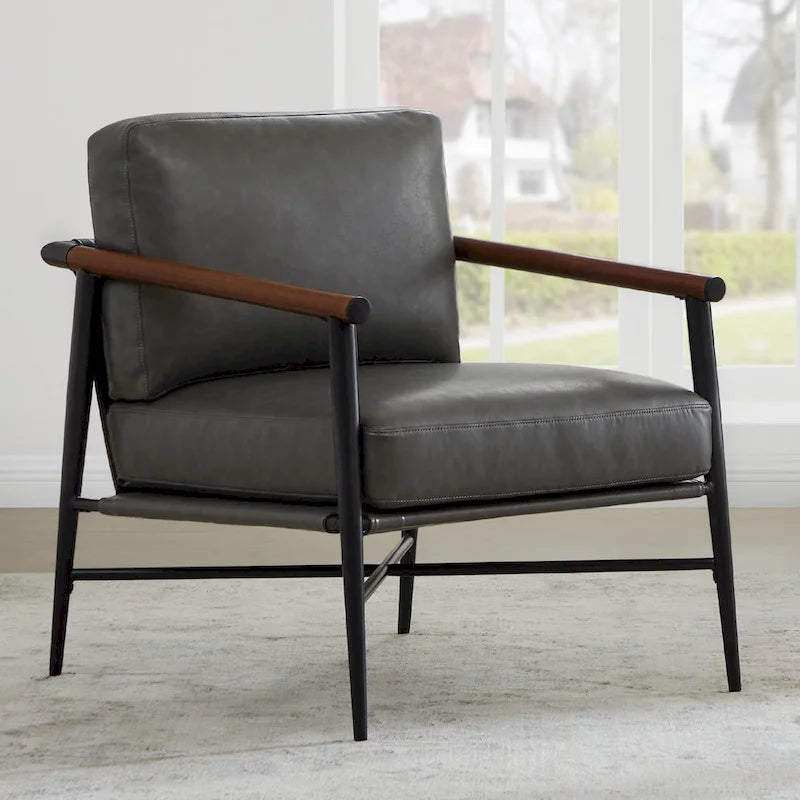 Vincent Mid Century Modern Upholstered Accent Chair